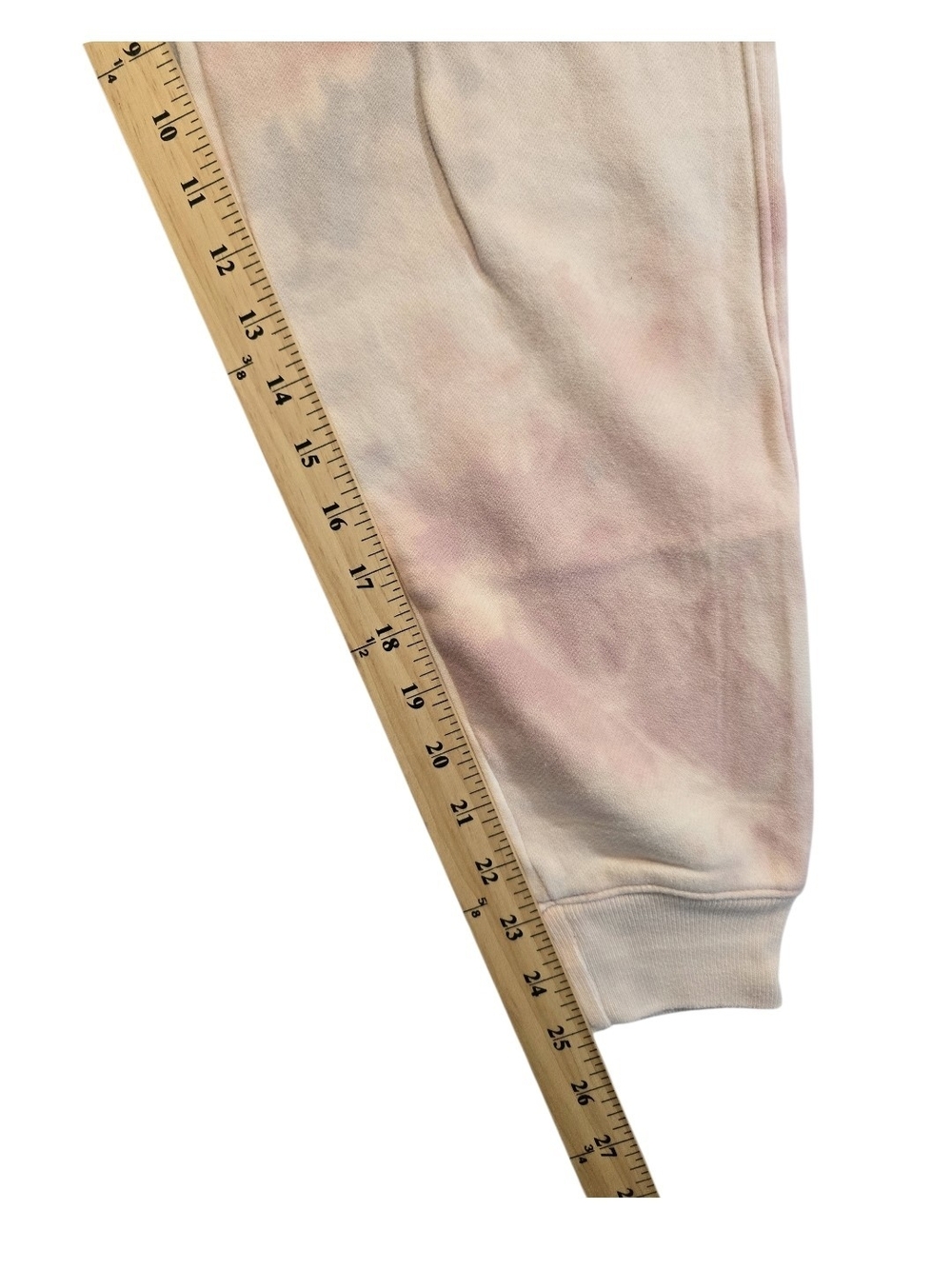Hollister Womens Tie Dye Jogger Sweatpants Pink Logo Fleece Lounge Pants - Picture 4 of 15